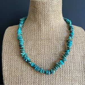 Vintage genuine Turquoise beaded Necklace.